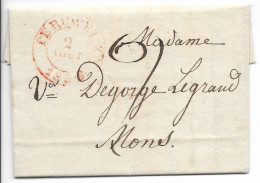 Lettre De  Peruwelz Pour Mons. 2 Aout 1838. - 1830-1849 (Belgique Indépendante)