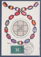 = Carte Postale Europa CEPT Conseil De L'Europe Droits De L'Homme Strasbourg Septembre 1963 N°1397 - 1963