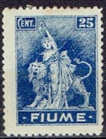 ITALY  # FIUME  FROM 1919 STAMPWORLD 38* - Fiume & Kupa