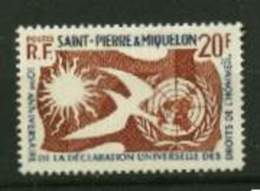 St Pierre Et Miquelon **  N° 358 - Déclaration Des Droits De L' Homme - Unused Stamps