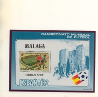 ESPAGNE - Feuillet Souvenir Du Championnat Mondial De Football 1982 -  N° 8 - MALAGA - Feuillets Souvenir