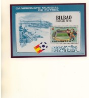 ESPAGNE - Feuillet Souvenir Du Championnat Mondial De Football 1982 -  N° 3 - BILBAO - Hojas Conmemorativas