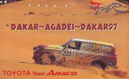 Télécarte Japon RALLYE RALLY RALLEY (1669) TOYOTA * AUTO * VOITURE * CAR  Phonecard JAPAN * RACING TK - Voitures