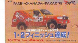 Télécarte Japon RALLYE RALLY RALLEY (1673) TOYOTA * AUTO * VOITURE * CAR  Phonecard JAPAN * RACING TK - Voitures