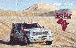 Télécarte Japon RALLYE RALLY RALLEY (1677) MITSUBISHI * AUTO * VOITURE * CAR  Phonecard JAPAN * RACING * TK * - Voitures