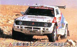 Télécarte Japon RALLYE RALLY RALLEY (1679) MITSUBISHI * AUTO * VOITURE * CAR  Phonecard JAPAN * RACING * TK * - Voitures