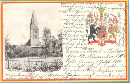 NEUBUKOW Zwischen Wismar Und Kröpelin Mecklenburg Patriotische Landesfarben Randung Prägedruck Wappenkarte 10.11.1902 - Kuehlungsborn