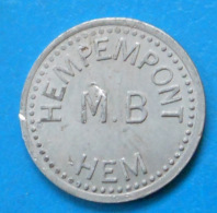 Nord 59 Hem M.B Hempempont , 1 Ristourne Elie 10.1 - Monétaires / De Nécessité