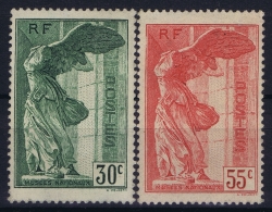 France: Yv Nr  354 + 355  MNH/**/postfrisch/neuf Sans Charniere 1937  Cote 410 Euro Louvre - Unused Stamps