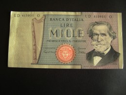 1980   1000 LIRE II TIPO VERDI  FDS FIOR DI STAMPA - 1.000 Lire