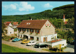 7410 - Alte Ansichtskarte - Glatt - Cafe Gaststätte Pension - Sulz Am Neckar - Gel 1970 Sonderstempel - Auto - Rottweil