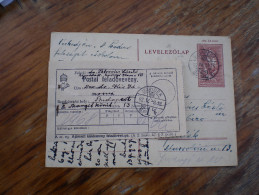 Budapest 1942 Postai Feladoveveny Ujvidek - Covers & Documents