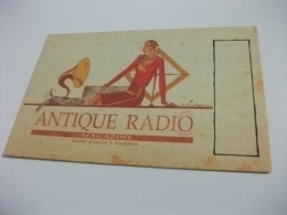 QLS CARTOLINA  RADIO ANTIQUE  ILLUSTRATORE GAVAN - Radio