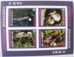 RUSSIE CANARDS, OISEAUX DIVERS, Feuillet émis En 1992, Non Dentelé Et Gommé. Imperf. **. MNH - Ducks