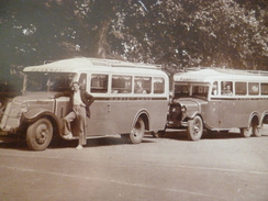 Carte Photo  34 Hérault Pézenas Les Autobus Pour Adissan Rapid' Cars - Pezenas