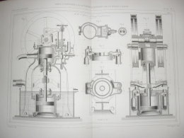 Pompe à Comprimer L'air Actionnée Directement Par Un Moteur à Vapeur - Machines