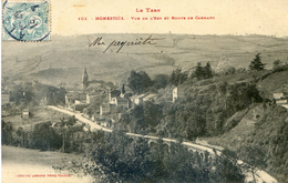 Tarn - Monesties - Vue De L'est Et Route De Carmaux - Monesties