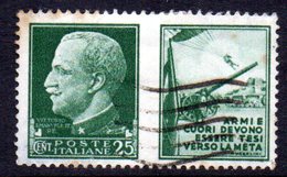 Y1487 - REGNO 1942 ,propaganda Guerra 25 Cent Verde N. 2 Usato - Oorlogspropaganda