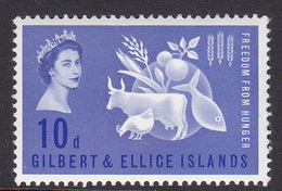 Gilbert And Ellice Islands SG 79 1963 Freedom From Hunger Mint Hinged - Gilbert & Ellice Islands (...-1979)