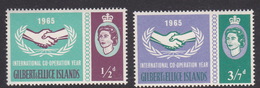 Gilbert And Ellice Islands SG 104-105  1965 I.C.Y. MNH - Gilbert- Und Ellice-Inseln (...-1979)