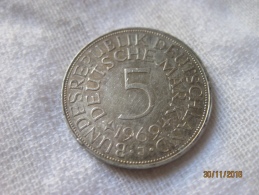 Allemagne 5 DM 1969 J (silver) - 5 Mark