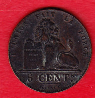 BELGIUM MORIN CAT N°82 , UNC, 1856, 5 CENT. ( DP11 ) - 5 Cent