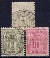 L+ Luxemburg 1882 Mi 45-46 49 Allegorie - 1882 Allegorie