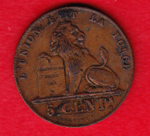 COINS BELGIUM MORIN CAT N° 83  UNC   (LI 83-2  4) - 5 Cents