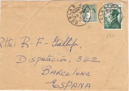 20361. Frontal DURLAS EILE (irlanda) Eyre 1953 - Covers & Documents