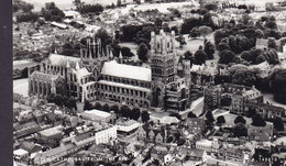 United Kingdom PPC Ely Cathedral From The Air Aerofilms Ltd., Echte Real Photo Véritable (2 Scans) - Ely