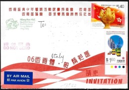 Hong Kong: Lettera, Lettre, Letter - Covers & Documents