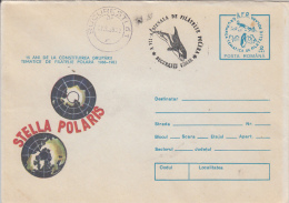 52753- WHALE, POLAR PHILATELIC EXHIBITION, COVER STATIONERY, 1988, ROMANIA - Eventos Y Conmemoraciones