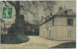 Saint-Vrain-Domaine De L'Épine-Maison D'Habitation (Carte Toilée)-(CPA) - Saint Vrain