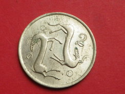 Chypre   2  Cents   Nickel Laiton  1985   KM#54.2    TTB + - Chypre