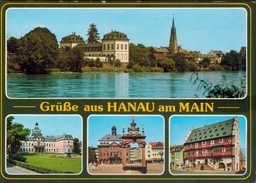Deutschland Hessen Hanau Am Main - 4 Ansichten Gelaufen 1992 - Hanau