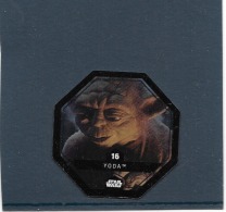 JETON 2015 COLLECTOR. STAR WARS ( LECLERC ).  YODA. N° 16. " ASPECT BRILLANT  ( COSMIC SHELLS - Episodio II