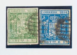 26, 27 º 5 Reales Verde Y 6 Reales Azul. MAGNIFICOS. @Edifil 2017: 600€ - Ungebraucht