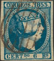 21 º 6 Reales Azul. PIEZA DE LUJO. Cert. COMEX. @Edifil 2017: 610€ - Neufs