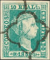 5F º 10 Reales Verde. FALSO SPERATI, Al Dorso Marca De La B.P.A. MAGNIFICO. - Nuevos