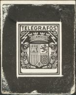 (*) Sin Valor, Negro. PRUEBA DE PUNZON, Con El Grabado Casi Completo. MAGNIFICA Y MUY RARA. (Gálvez T107) - Télégraphe