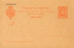 40N (*) 10 Cts Naranja Sobre Tarjeta Entero Postal. Nº000000. MAGNIFICA. @Edifil 2011: 95€ - Sonstige & Ohne Zuordnung