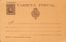 EP37N (*) 10 Cts Castaño Sobre Tarjeta Entero Postal. Nº000000. MAGNIFICA. @Edifil 2011: 95€ - Sonstige & Ohne Zuordnung