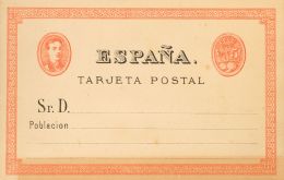 NE2 (*) 5 Cts Naranja Y Negro Sobre Tarjeta Entero Postal NO EMITIDA. MAGNIFICA. @Edifil 2017: 61€ - Otros & Sin Clasificación