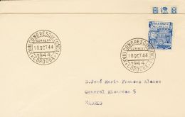 961, 976, 982 SOBRE 1944. Tres Cartas Circuladas Con El Matasello Especial XVIII CONGRESO DE CIENCIAS / CORDOBA, VALORES - Ungebraucht