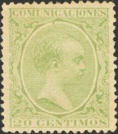 220 * 20 Cts Verde. PIEZA DE LUJO. - Unused Stamps