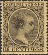 214 ** 2 Cts Negro. Muy Bien Centrado. MAGNIFICO. @Edifil 2017: 42€ - Nuevos