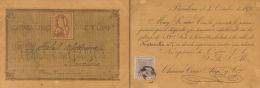 163 SOBRE 1875. Tarjeta Postal Comercial De La Casa CLARIANA, CIURO AUGE Y CIª, Imitando A Un Entero Postal De La & - Nuevos