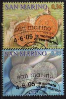 PIA - SMA - 2005 : Le Monete Di San Marino     - (SAS 2045-48) - Gebruikt