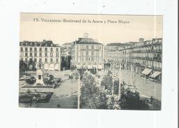 VALLADOLID 15 BOULEVARD DE LA ACERA Y PLAZA MAYOR - Valladolid