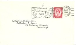 POSMARKET NORWICH 1964 - Postmark Collection